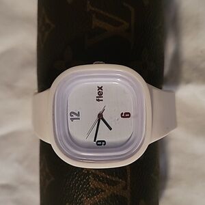 White FLEX Watch Like Swatch Interchangeable‎ Bands